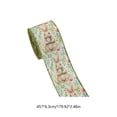 thumbnail image 3 of SIYTUAU 4.5 Yard Easter Egg And Bunny Pattern Polyester Craft Ribbon Spring Color For Gift Wrapping Diy Wreath Decoration, 3 of 7