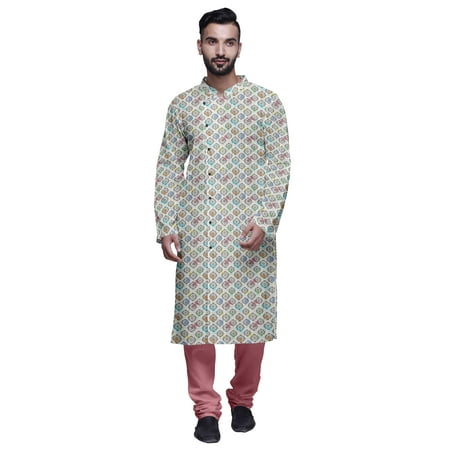 

Atasi Printed Designer Kurta For Boys Casual Kurta Pajama Set Ethnic Summer Clothing