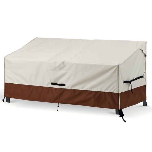 Heavy Duty 2-Seater Loveseat Covers Outdoor Couch Cover Waterproof Patio Furniture Sofa Covers Bench Cover with Air Vent