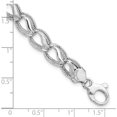 thumbnail image 3 of 14K White Gold Diamond Cut Bracelet (7.5 X 10) Made In Italy sf2169-7.5, 3 of 5