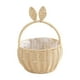 thumbnail image 5 of Cesta de almacenamiento de ratán de imitación con mango y revestimiento, cesta decorativa, canasta de frutas de canasta de flores tejidas ,, 5 of 9