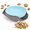 Bule, variant on Double-Layer Pistachio Bowl with Shell Storage — Snack Serving Bowl for Nuts, Cherries & Olives, Top Bowl + Bottom Compartment Design, 8.3-Inch Diameter