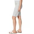 thumbnail image 2 of Gloria Vanderbilt DOVE GREY Women's Petite Amanda Pull-on Bermuda Short, US 14P, 2 of 3