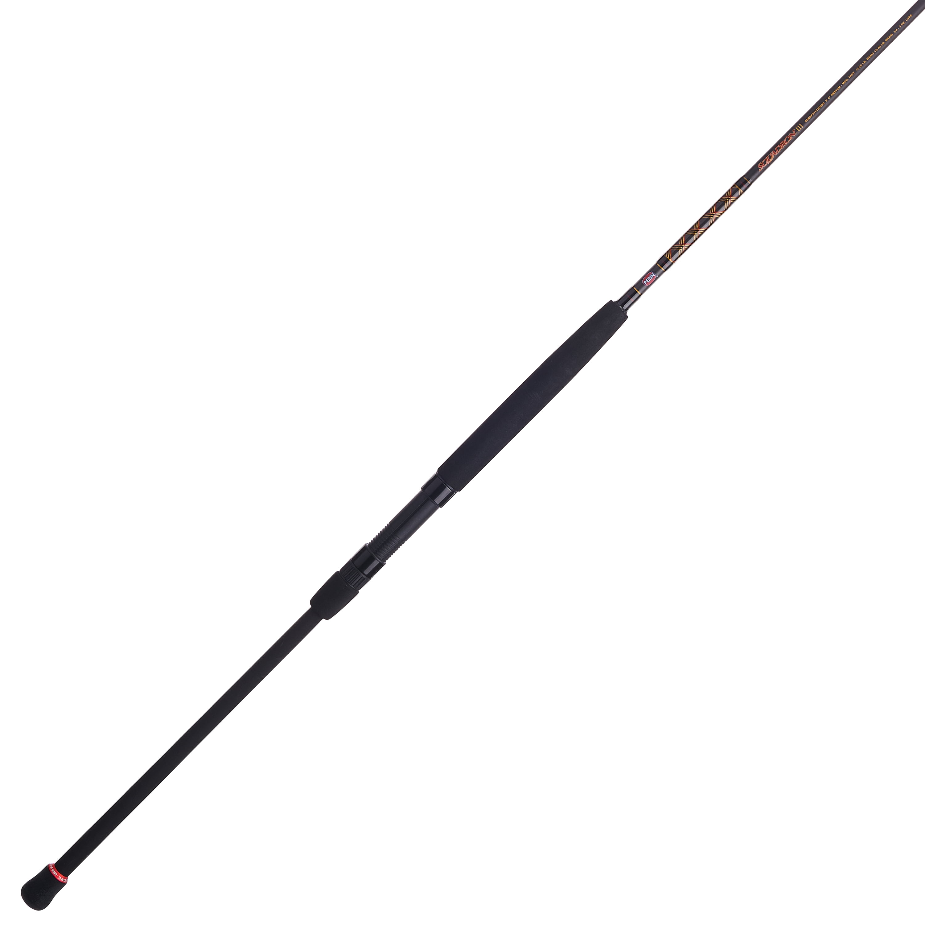 (2 pack) PENN Squadron® III Surf Spinning Rod, 8' Medium Fishing Rod, 2 Piece