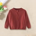 thumbnail image 2 of YunPes Children's Sweater Spring Autumn Winter Cardigan Solid Color Small Cardigan Children's Coat, 2 of 9