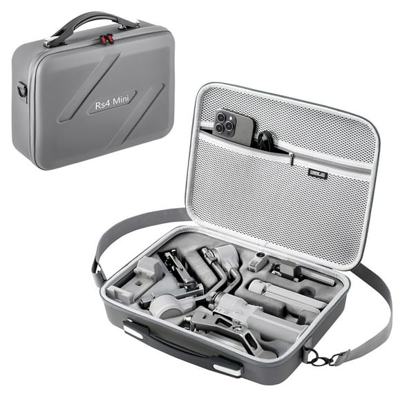 RS 4 Mini Carrying Case, Portable PU Leather Storage Case Travel Shoulder Bag for DJI Ronin RS4 Mini Gimbal Stabilizer and Accessories