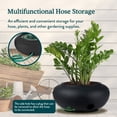 thumbnail image 5 of The HC Companies 21 Inch Hose Planter Pot for Patio, Garden & Lawn, Black, 5 of 7