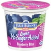 Blue Bunny: Light No Sugar Added Blueberry Bliss Yogurt, 6 oz