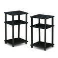 thumbnail image 2 of Furinno Turn-N-Tube Easy Assembly Stackable Standing Shelf, Americano/Black, 2 of 6