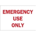 thumbnail image 1 of BRADY 43282 Fire Emergency Sign,10 x 14In,R/WHT,ENG G1865440, 1 of 1
