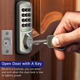 thumbnail image 4 of LaView - Cerradura de puerta con teclado, cerradura de puerta de entrada sin llave, cerradura electr&oacute;nica para puerta delantera, puerta de rec&aacute;mara, puerta de cochera, cerradura, 4 of 9