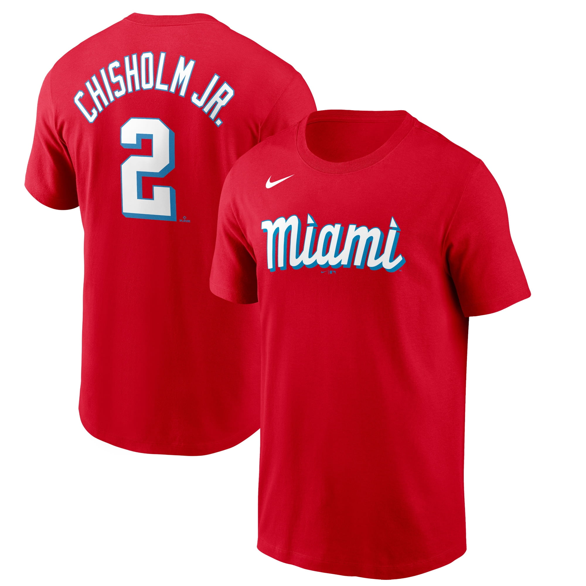 Jazz Chisholm Miami Marlins Nike 2021 City Connect Name & Number T ...
