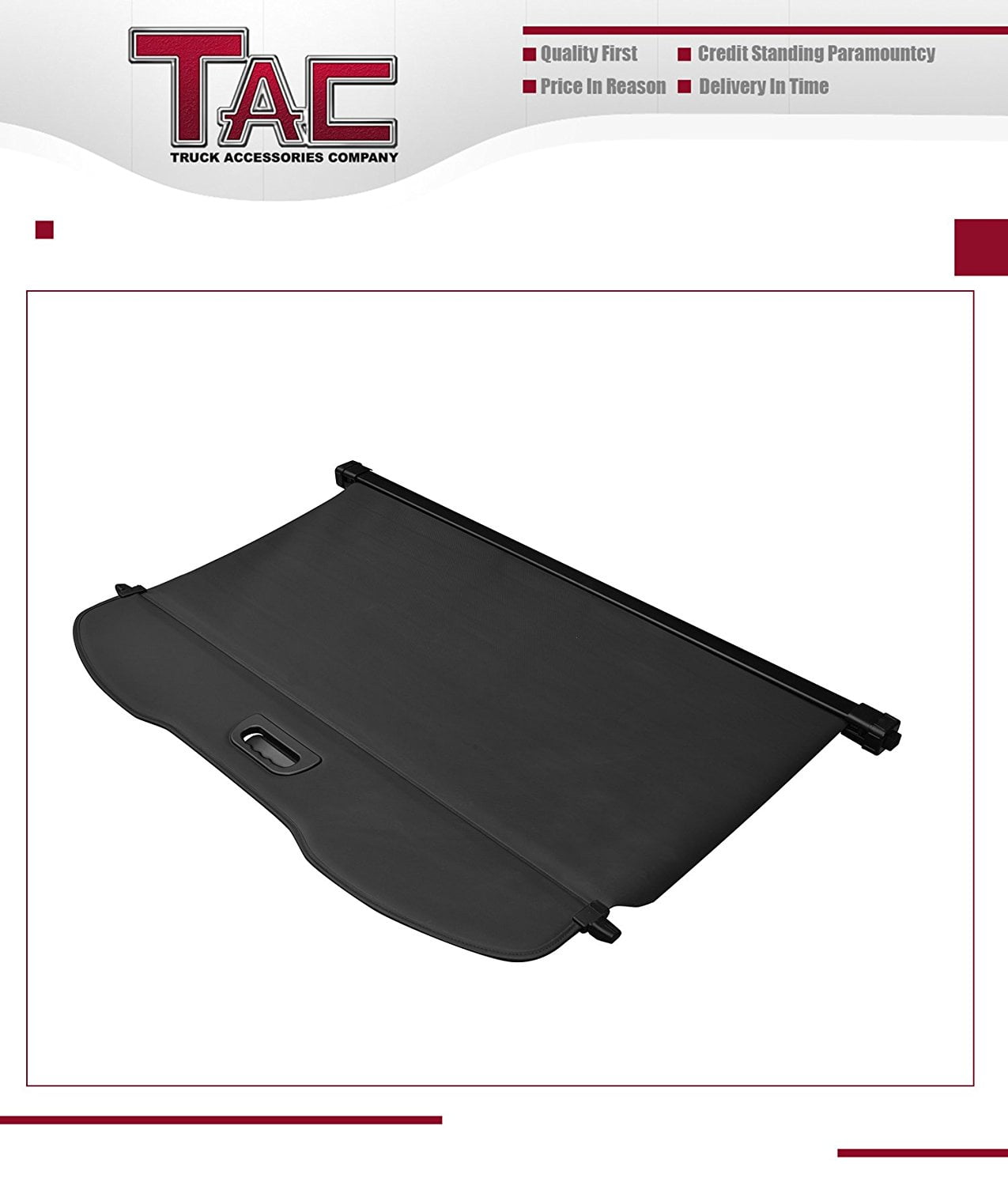 MarretooAuto Factory Style Shade SUV Luggage 13-18 Retractable Cargo Cover for 2017 2018 Ford Escape Black Shield