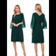 thumbnail image 2 of Vestidos de para Mujer, con Mangas Abullonadas, para Fiestas, Bodas y Cócteles Verde Oscuro XL, 2 of 5