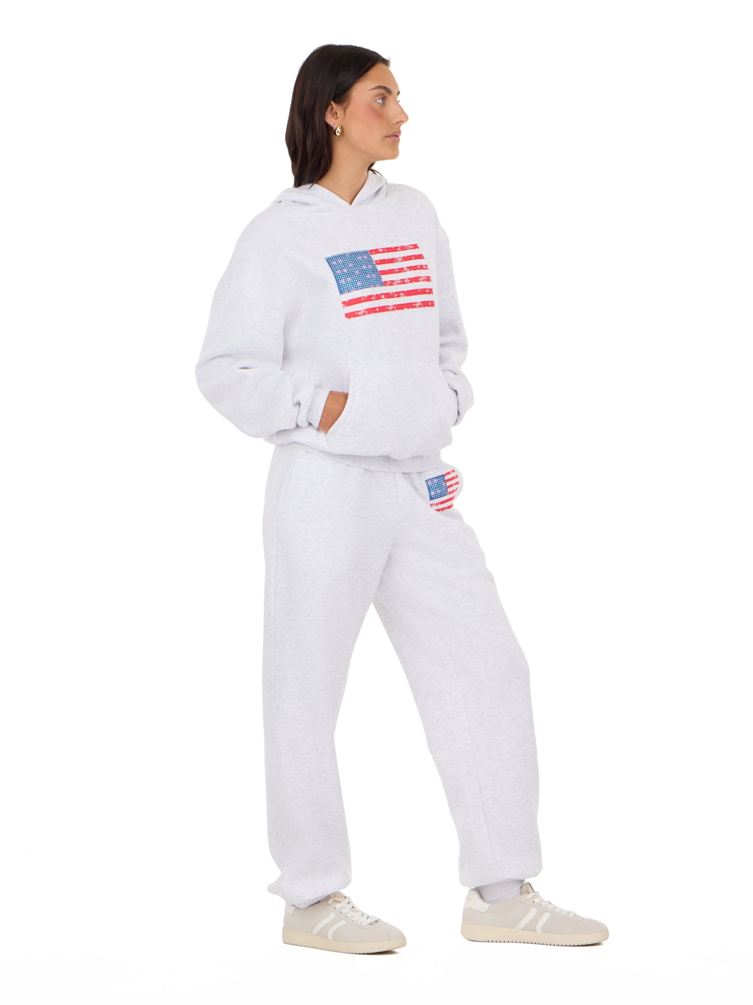 Forever 21 Women's and Women's Plus Americana Oversized Hoodie, Sizes XXS-4X