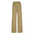 thumbnail image 5 of ZyeKqe Womens Pants High Waisted Outdoor Hiking Pants Straight Leg Trousers with Pockets, 5 of 7