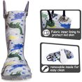 thumbnail image 5 of K KomForme Toddler Light Up Rain Boots Dinosaur World Rain Boots with Handles 8M, 5 of 6