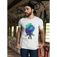 thumbnail image 2 of Cartoon Retro Punk T-Shirt Men -Image by Shutterstock, Male 3X-Large, 2 of 4