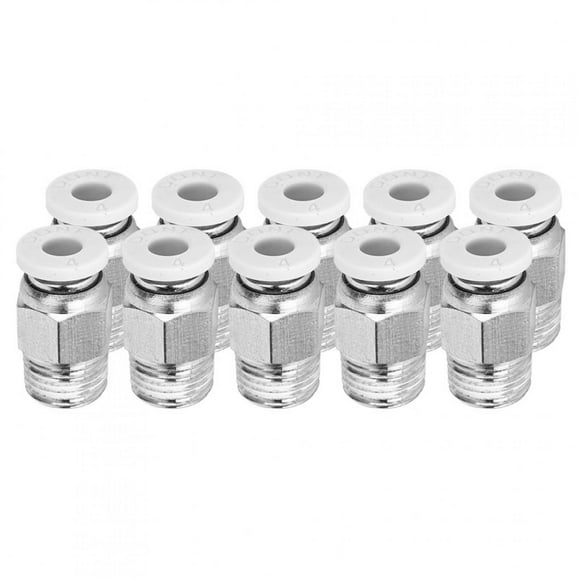 Thread Pneumatic Fittings,10Pcs Straight Pneumatic Fittings D Printer Accessories D Printer Pneumatic Fittings High-End Performance