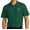 Marine Green, variant on Mens Indian Big Chief Motorcycle Patch Short Sleeve Polo Shirt, Large Strong Blue