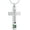 Green, variant on Always in My Heart - Cross Urn Necklace for Ashes With Birthstone Cremation Jewelry Memorial Cross Urn Necklace for Human / Pet