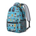 thumbnail image 2 of Police and Megaphone Blue Pattern Backpack for School, Cute School Bag with Adjustable Shoulder Straps and Padded Back, 15.3"x11"x6.7", 2 of 5