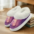 thumbnail image 6 of POLERO Cute Dragon Print Slippers for Women Modern Style Winter House Slippers Indoor Comfort Thick Sole Bathroom Cozy Gifts, Size 7-8, 6 of 7
