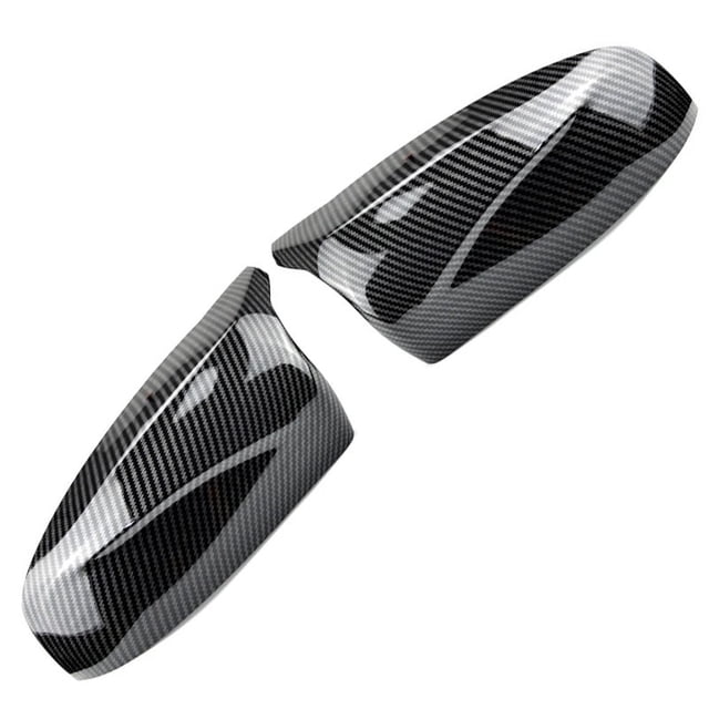For BMW X5 E70 X6 E71 Auto Accessories Car Rear View Side Mirror Cover Rearview Mirror Cap ABS Carbon Fiber Gloss Black 08-13