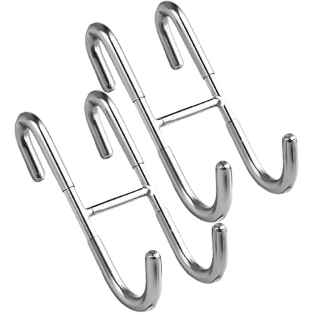 2pcs S-Hook Door Hanger Hook Door Hooks for Hanging Hat Hooks Metal Hanger Metal s Hooks Stainless Steel Hangers Towel Hanger Door Hanger Hook for Coats Over The Door Towel Rack