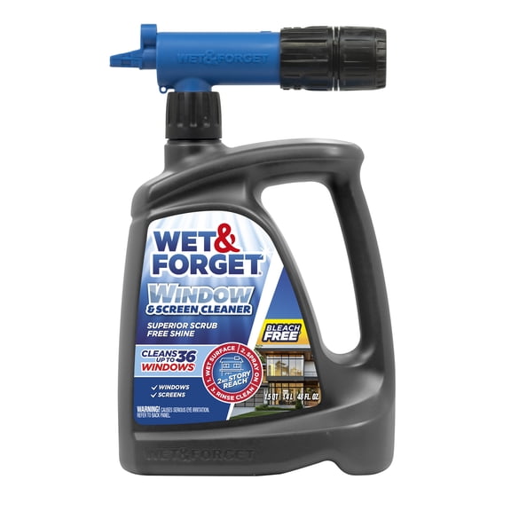 Wet & Forget Outdoor Window and Screen Cleaner Spray, 48 fl oz