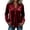 Wine, variant on Women's Elegant Velvet Henley Blouse V Neck Long Sleeve Loose Tunic Shirts Dress Tops Fall Winter Business Casual Party Outfits Wine