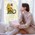 thumbnail image 6 of Stained Glass Suncatchers for Windows, Cat and Sunflower Hanging Acrylic Pendant Decoration, Spring Summer Gifts for Cats Lovers (C), 6 of 6