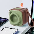 thumbnail image 2 of Unique Camera Look Mini Speaker 700mAh Bluetooth-Compatible 5.0 Speaker (Marrón) Sywqhk Para estrenar, 2 of 3