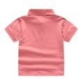 thumbnail image 5 of Grblisyd Boys Polo Shirts Size 10-12 Boys' Performance Golf Grid Short Sleeve Stretch Collared Polo Shirt Watermelon Red 6-7 Years, 5 of 5