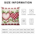 thumbnail image 5 of Nawypu  Valentines Day Pillow Covers Buffalo Plaid Love Hearts Eucalyptus Valentines Day Pink Throw Pillows Valentines Day Decorations for Sofa Couch, 5 of 5