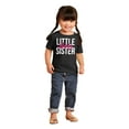 thumbnail image 3 of Little Sister Cute Sibling Adorable Youth T Shirt Tee Girls Infant Toddler Brisco Brands 12M, 3 of 5