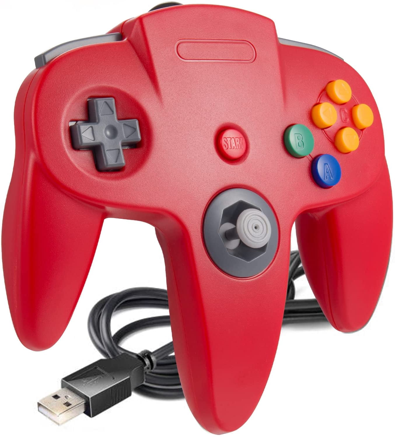 USB Wired Classic Retro N64 Joystick Controller Gamepad For PC/MAC