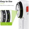 thumbnail image 3 of BN-LINK 24 Hour Plug-in Mechanical Timer Grounded for Aquarium, Grow Light, Hydroponics, Pets, Home, Kitchen, Office, Appliances, UL Listed 125VAC, 60 Hz, 1875W, 15A, 1/2HP 2 Pack, 3 of 6