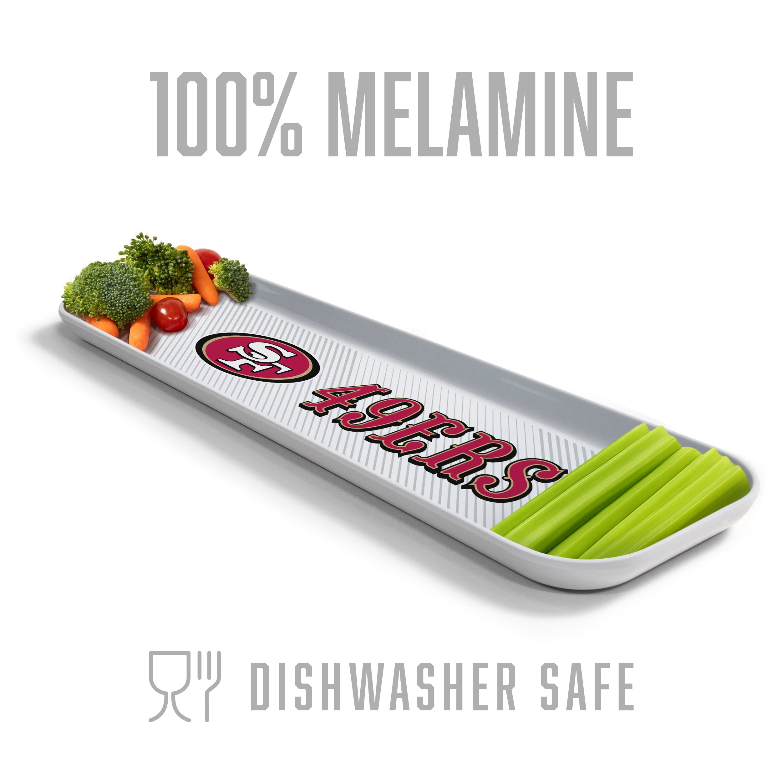 YouTheFan NFL San Francisco 49ers Small Snack Platter