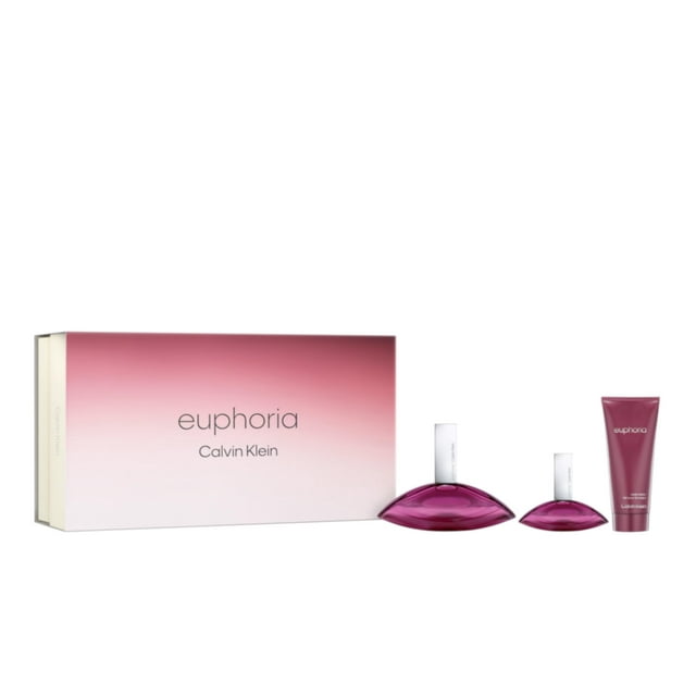 Set de regalo Perfume Calvin Klein Euphoria para mujer de 3 piezas
