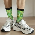 thumbnail image 6 of Hirioo Cartoon Frog And Lotus Leaf Pattern Adult Middle Tube Socks Breathable Sock Non-Pilling,Contrasting Color Design, 6 of 6