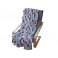 thumbnail image 3 of Coastal Soft Flannel Fleece Throw Blanket, Pattern with Floating in Ocean Swimming Urgency SOS Protection, Cozy Plush for Indoor and Outdoor Use, 50" x 70", Pale Blue Pink White, by Ambesonne, 3 of 5