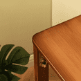 thumbnail image 7 of Leumius Bamboo Folding Desk,Space-Saving Computer Desk for Small Spaces, Foldable Study Table for Bedroom Home Office Dorm Apartment (Walnut), 7 of 7