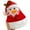 #4_Red, variant on Adult Plush Holiday Character Hat with 3D Facial Details Fuzzy Trim Pompom Soft Comfortable Festive Costume Cap for Winter Celebrations