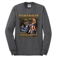 thumbnail image 2 of Wild Bobby, Remember Your First Soft Tail Bike Hot Babe Cars and Trucks Mens Long Sleeve Shirt, Heather Black, Small, 2 of 3