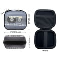 thumbnail image 4 of WIRESTER Portable EVA Small Earbuds Carrying Case Storage Bag Organizer with Carabiners for Earphones, Earbuds, Earpieces, SD Memory Card, Camera Chips - Retro Clear Cassette Tape Pop Songs, 4 of 7