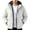 White, variant on Men's Lightweight Waterproof Rain Jacket for Outdoor Softshell Breathable Windbreaker Rain Coat Hooded with Pockets