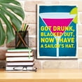 thumbnail image 3 of Epic Graffiti 'Got Drunk' by JJ Brando, Canvas Wall Art, 12"x16", 3 of 8