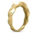 thumbnail image 2 of 14K Yellow Gold Large Wave Ring for Women - Size 8, 2 of 5