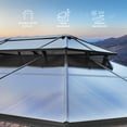 thumbnail image 5 of Hommow 12’ x 14’ Hardtop Gazebo, UV-Resistant Canopy with Durable Aluminum Frame, 5 of 8